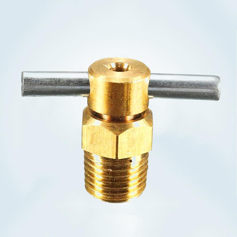 1/4'' NPT Messing Wasserablassventil für Luftkompressor Tank Ersatzteil, 5 Stück