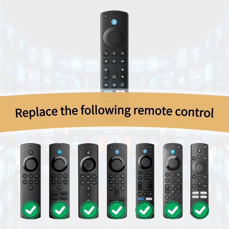 ORQRQO Replacement Remote for All Fire Series, TV Stick (HD,