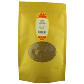 Marshalls Creek Spices FLAX SEED GROUND 8 oz. Kraft Stand Up Pouch ECO Friendly Recyclable Mailer