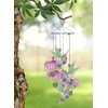 Sunset Vista Designs 93713 Painted Gardens-15-Inch Handcrafted Wind Chime, Hummingbird