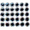 Brule 3-D Hard Epoxy Eyes (Silver, 12.7mm)