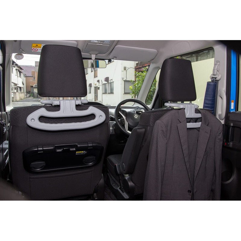 HNGR-02 Car Headrest Hanger Grip Gray