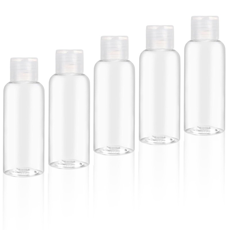 5 Pcs Travel Bottles Leak Proof Refillable Squeezable Travel Size