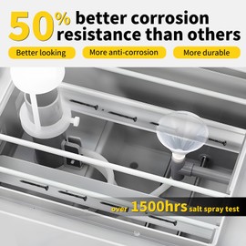 Deck Screws, 50pcs FIXLINK 6 inch Wood Screws #14 x 6, 2lb, Epoxy Coated, T30 Star Bit Above 1500 Hour Salt Spray Coating Outdoor Decking Screws Excellent Rust Resistant for Outdoor Wood Fence