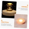 LED Wood Display Base USB Powered Cylinder Light Display Base