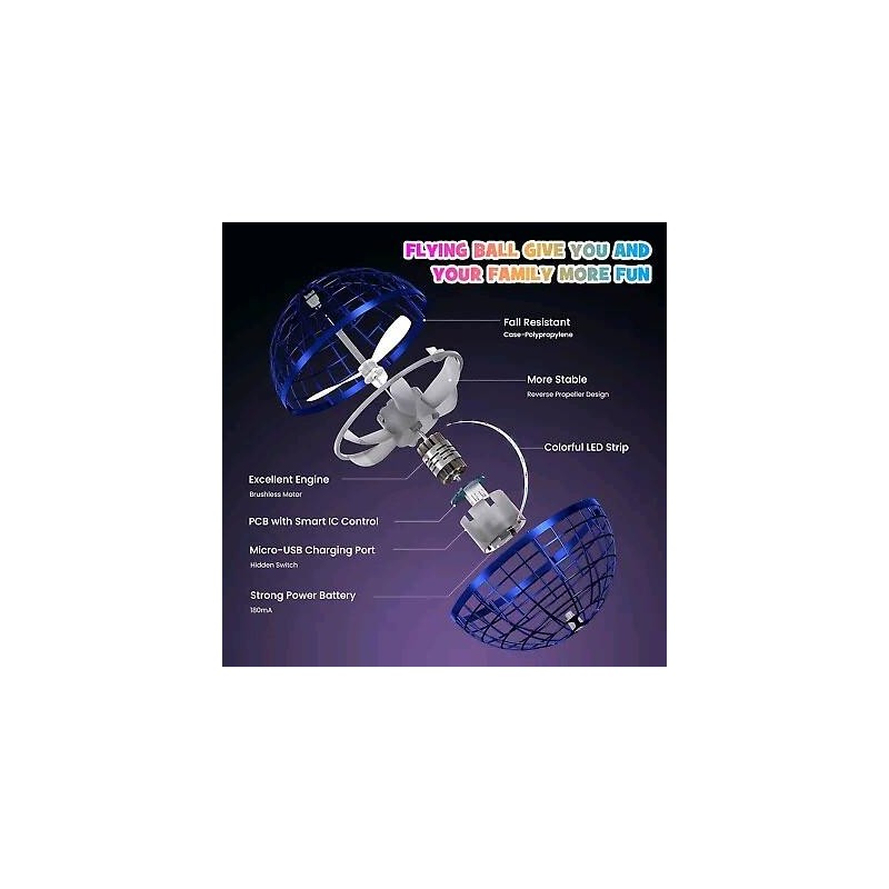 Flynova Pro - Dynamic RGB Lights, Grab-to-Stop Function, Spin Ultra-Fast