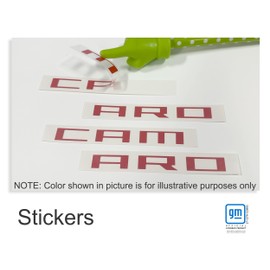 Fender Badge Overlay Decal - 2010-2015 Camaro LS, LT, RS, SS - (Color: Flat White)