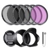 NEEWER 82mm ND Filter Pack and Lens Accessories, ND2 ND4