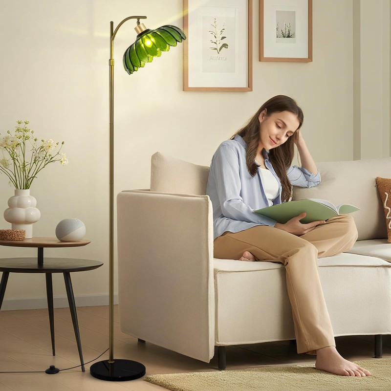 EIDISUNY Arc Floor Lamp for Living Room, Modern Standing Lamp