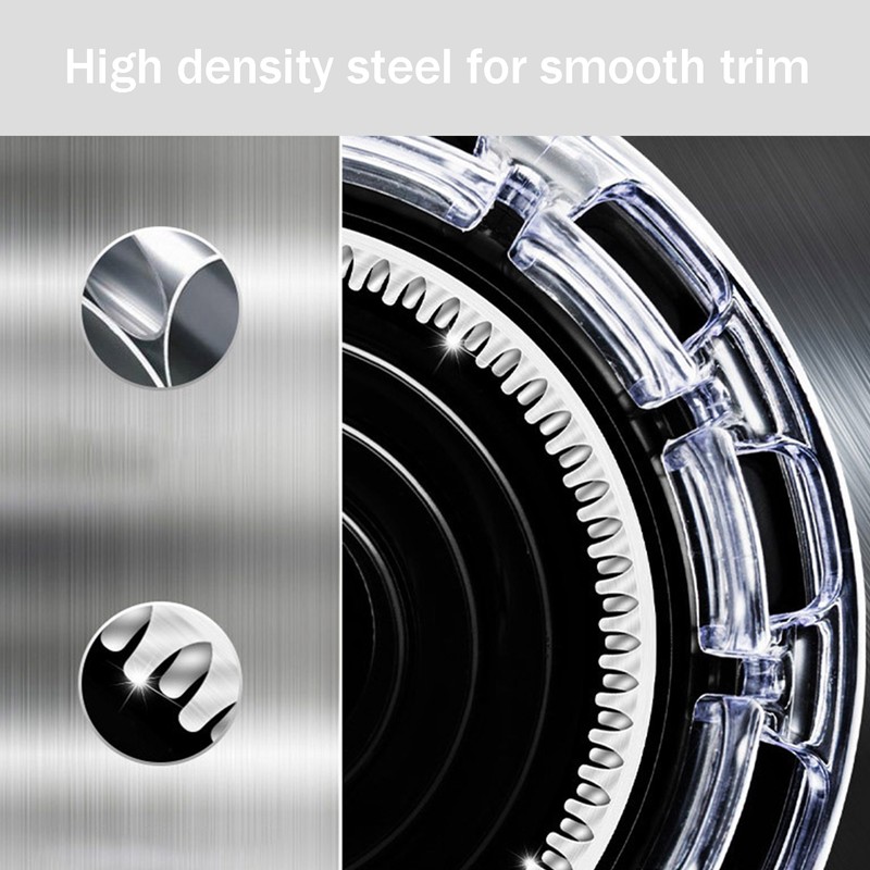 Steel Waterproof Electric Head Hair Shaver Rechargeable High Precision Hair