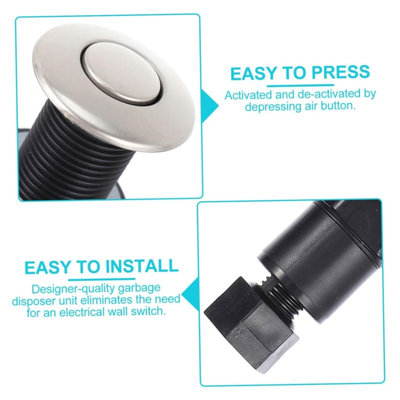 Operitacx Air Button for Garbage Disposal Pneumatic Switch Replacement for