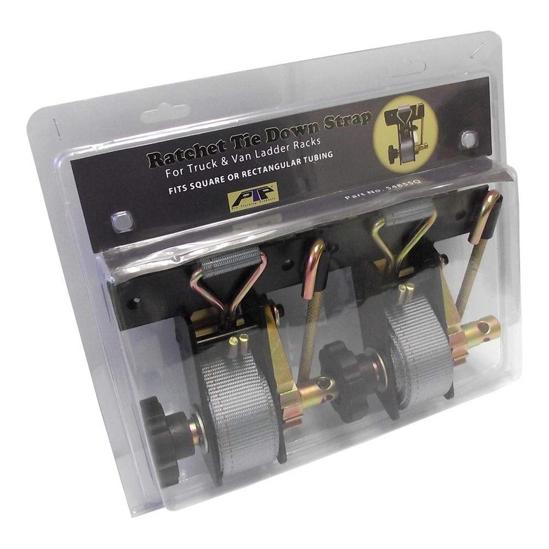 Pair Of 5485SQ Ladder Rack Ratchet Tie-Down Straps Square Mount