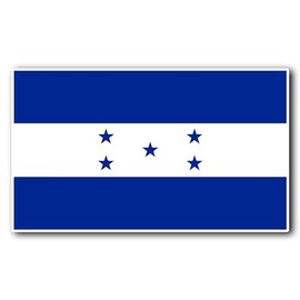 AzQuest Honduras Flag Vinyl Decal Sticker Cute Car Decal, Stickers for Cars, Truck, Van, Laptop, and Window | 5.5 inches | AZQ 643