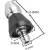 MIZORLIE Pressure Washer Sewer Jetter Nozzle with Stainless Steel,3/8'' Quickly