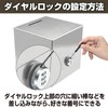 Felimoa Stainless Steel Piggy Bank Dial Lock Bills Coins Reusable