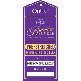 Outre Purple Pack Brazilian - Prestretched Dominican Curl Bulk 24" (27)