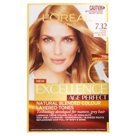 L'Oréal Paris Excellence Age Perfect Permanent Hair Colour - 7.32 Dark Gold Rose Blonde (Natural Blended Colour)