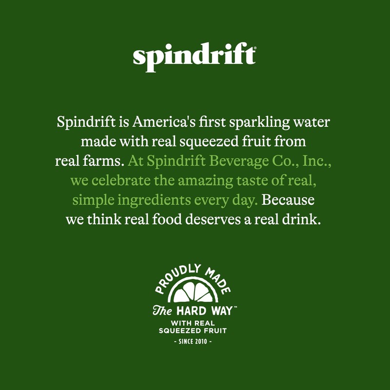 Spindrift Sparkling Water, Raspberry Lime Flavored, Made with Real Squeezed