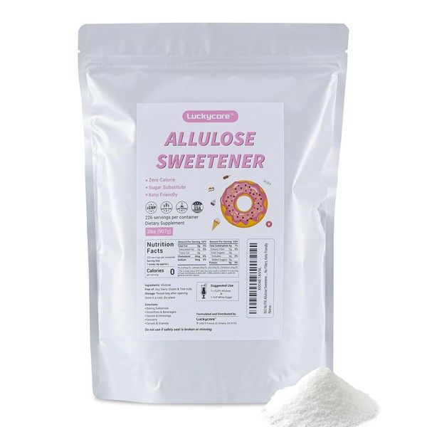 Luckycare Allulose Sweetener - Natural Zero Calorie Sugar Substitute -