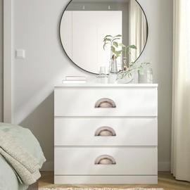 Infinity Decor Set of 4 Traditional Style Solid Brass 105mm Antique Brass Kitchen Cupboard Drawer Cupboard Door Handles