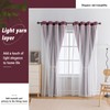 Anytime Home Curtains Blackout and Sheer Layered Solid Window Curtain