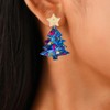 3Pcs Christmas Acrylic Stud Earrings for Women Snowman Christmas Tree