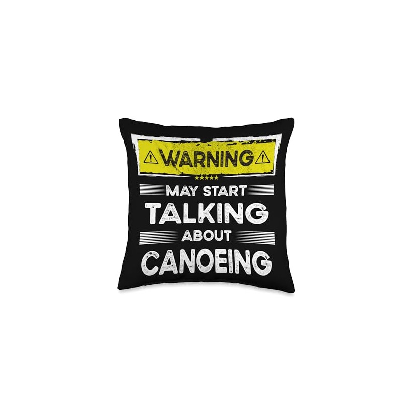 Talking about Canoeing funny Throw Pillow
