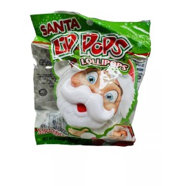 None Flix Candy Santa Lip Pops Strawberry Flavor  Stocking Stuffer See Below