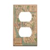 Vintage NYC Subway Map Outlet Cover