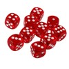 Yiotfandoll 10PCS Polyhedral Dice - D6 Acrylic Dice (16mm, Transparent