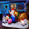 Nervure 8 FT Christmas Inflatable Outdoor Decoration - Christmas Inflatables