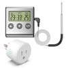 Wothfav Digital Temperature Controller with Waterproof Probe,Programmable Thermostat Outlet Plug,
