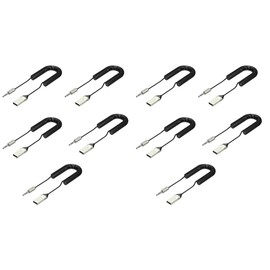ZENWORYS 10pcs Bluetooth Audio Receiver Dongle USB to 3.5mm Jack Car Audio Auxiliary Hands-Free Car Speaker
