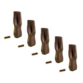 Backhoe Bucket Tooth 195-7206 - Long Tip, fits CAT DRS200 Series Bucket Adapters/Shanks. (5)