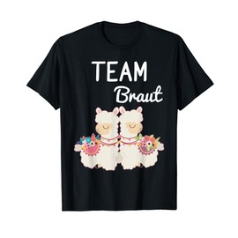 Team Bride Bride Lama Alpaca Alpaca JGA Engagement Gift T-Shirt