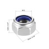sourcing map Hex Lock Nuts - M12 x 1.75mm 304