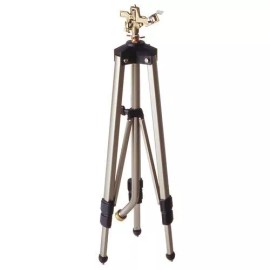 Yardworks 6300Sq Ft Impact Lawn Sprinkler Telescoping Tripod Heavy Duty Garden Water Spray