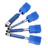 4Pcs Flush Trim Bit Set 6mm Shank Top Double Bearings
