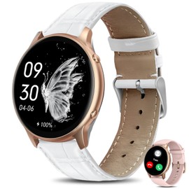 HOAIYO Smart Watches for Women (Call Receive/Dial), 1.32" Smartwatch with Heart Rate Sleep Calories Counter, IP68 Waterproof Fitness Watch for Android iOS Phones