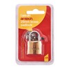 Amtech T0900C 25mm Solid Brass Padlock, Small Padlock with Keys