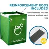 Janaa® | Premium Set of 3 Recycling Bags [Stylish Design]