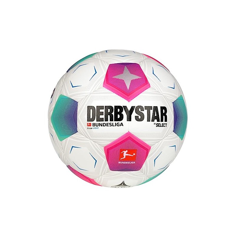 DERBYSTAR Unisex Youth Bundesliga Club Light v23 Football, White, 4