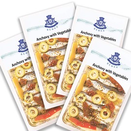 ANCHOVIES WITH VEGETABLES ( 4 PACKS OF 7 OZ )