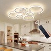 Shine LUEST 60W Modern LED Ceiling Light Fixture, Dimmable LED
