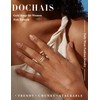 Dochais 5 Pcs Gold Rings for Women 14K Gold Plated