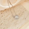 Sylph Dainty Silver Pendant Necklace for Women Statement Elegant Four-pointed