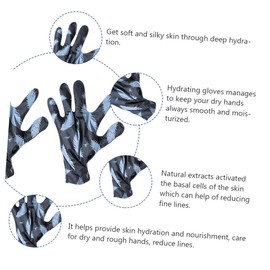 Beavorty 1Pair Volcanic Mud Hand Care Gloves Moisturizing Exfoliating Mask for Soft Skin Nourishing Hand Masks for Men and Women Fine Line Reduction