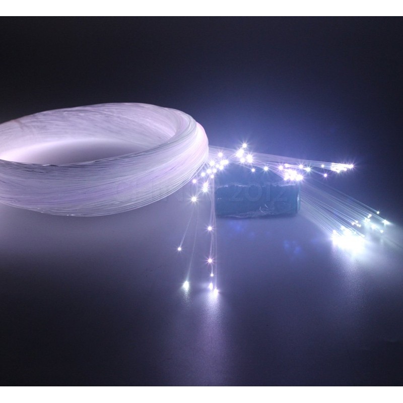 CHINLY 0.03in(0.75mm) 328ft(100M)/roll PMMA Plastic end Glow Fiber Optic Cable