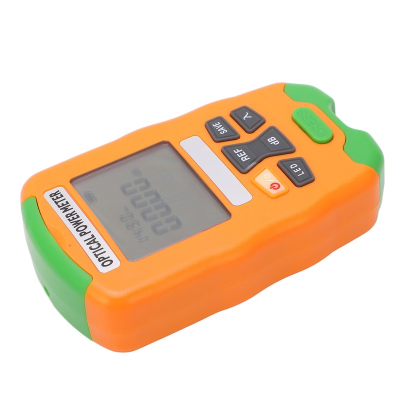 Orange Mini Fiber Optic Power Meter Fast Accurate Sensitive Robust