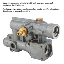 High Pressure Washer Manifold Kit 16031 020228 Metal Wearproof Sturdy Heavy Duty